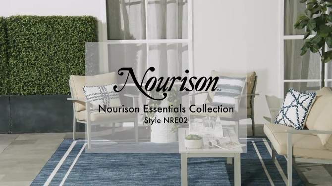 Nourison Essentials Bordered Indoor Outdoor Area Rug, 2 of 22, play video