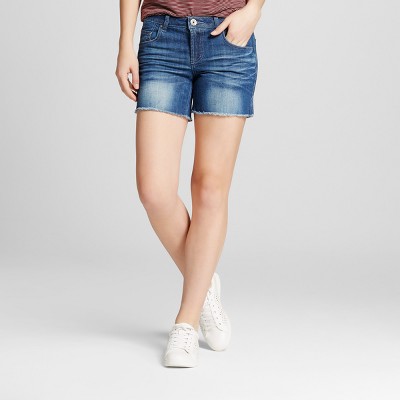 women's frayed jean shorts