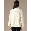 INSPIRE CHIC Women's Turtleneck Oversize Long Sleeves Casual Knit Sweater - 4 of 4