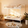 Racxily Bunk Bed with Ladder and high Guardrail, Able to Split, Metal Bunk Bed, Storage Space, Noise Free, Twin Over Twin Size - 3 of 4