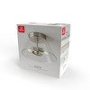 Globe Electric 2-Light Satin Nickel Flush Mount Ceiling Light with Glass Shade: ETL Listed, 60W E12 Base, Dimmable - 4 of 4