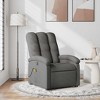 vidaXL Massage Recliner Chair, Adjustable Backrest & Footrest - Dark Gray - 2 of 4