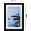 Americanflat 5x7 Floating Picture Frame in Black with Polished Glass and Hanging Hardware Included - 2 of 4