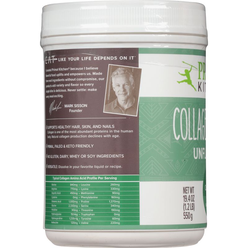 Primal Kitchen Grass Fed Collagen Peptides Supplement Powder - 1.2lbs, 4 of 14