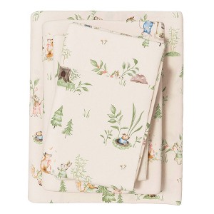 100% Cotton Christmas Flannel Sheet Set - Great Bay Home - 1 of 4