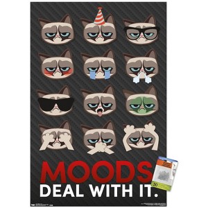 Trends International Grumpy Cat - Grid Unframed Wall Poster Prints - 1 of 4