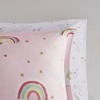 Natalie Rainbow with Metallic Printed Stars Complete Bed and Sheet Set Pink - image 4 of 4