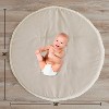 Sweet Jojo Designs Boy Girl Gender Neutral Unisex Baby Tummy Time Playmat Boho Fringe Taupe Linen Collection - 4 of 4