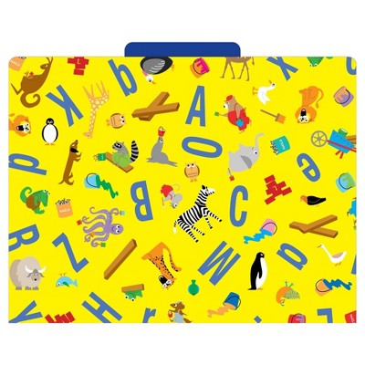 Barker Creek File Folders, 9.5" x 12", 12ct - ABC Animals