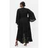 Women's Plus Size Fleetwood Jacquard Maxi Dress - black | CITY CHIC - 2 of 4