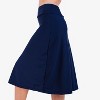 Calypsa Women's Below The Knee Swim Skirt With Capri Leggings - 2 of 4