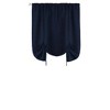 Kate Aurora Shabby Linen Farmhouse Sheer Flax Curtain Tie Up Single Window Curtain Shade - 2 of 2
