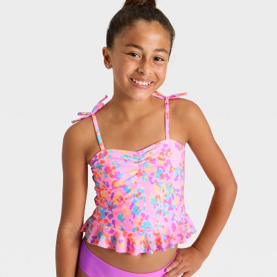 Cat & Jack Girls' Abstract Animal Tankini Set - Cat & Jack™ XS — фото 3