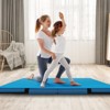 Costway 4'x4'x4'' Bi-Folding Gymnastic Tumbling Mat W/Handles for Home Gym Yoga MMA Pink/Blue/Purple - 2 of 4