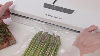 FoodSaver White Compact Food Vacuum Sealer with Precut Bags