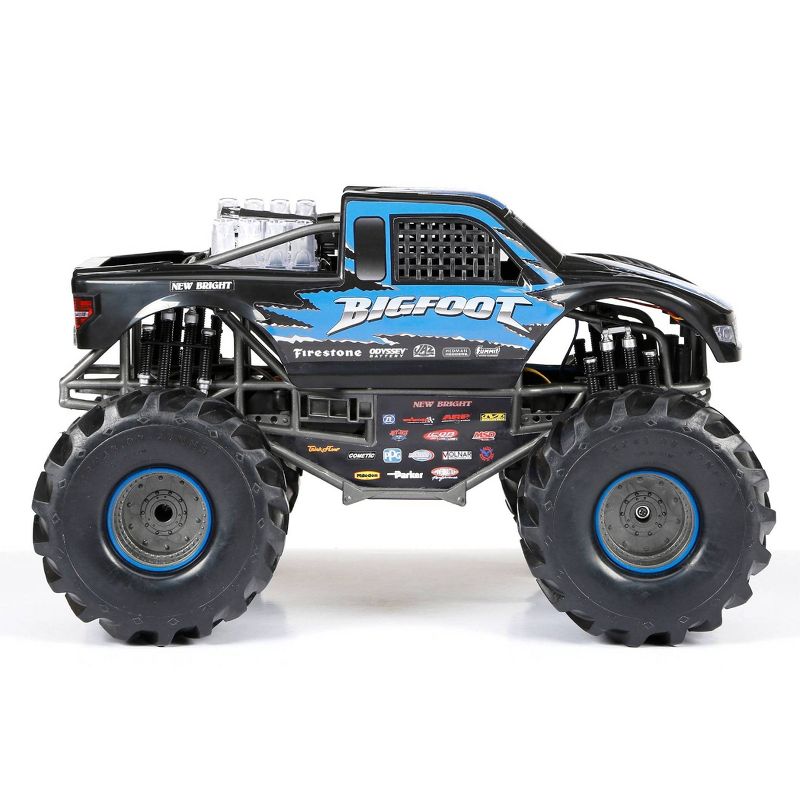New Bright RC 1:10 Scale FF  USB Monster Truck  - Bigfoot - Black, 4 of 15