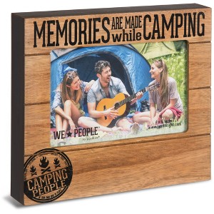 Pavilion Gift Company - Camping People - 6.75" x 7.45" Frame (holds 4" x 6" photo) - Single Image Frames - 1 of 4
