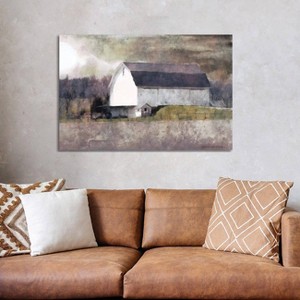 iCanvas Rustic White Barn Scene I by Bluebird Barn Canvas Print Wall Art - 1 of 3