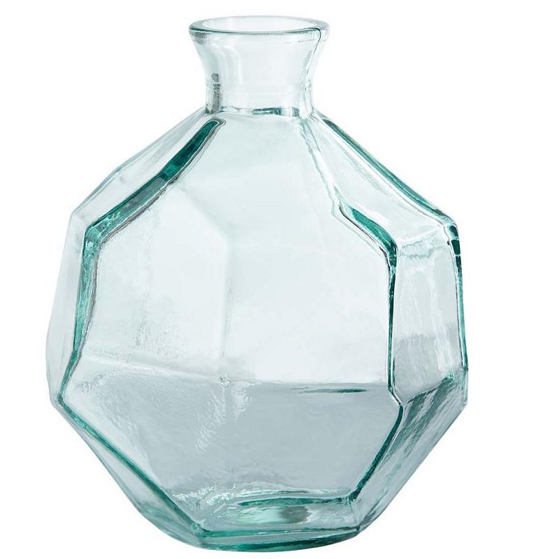 VivaTerra Origami Recycled Glass Vase, 1 of 2