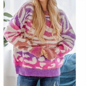 Women's Colorful stripped pull over - And The Why - 1 of 3