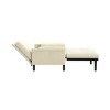 2-Seater Velvet Sleeper Sofa with Recliner, Adjustable Backrest and Foam Cushions for Living Room - 4 of 4