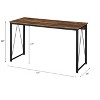 PAGED Computer Desk Modern Simple Office Desk with Wooden Desktop and Metal Frame for Office, Study - 2 of 4