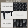 Modern 4-door Sideboard with Convex Pattern Doors and 2 Silver Handle - 4 of 4
