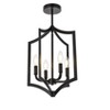 Elegant Lighting Kiera 4 lights pendant in black - 3 of 4