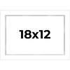 PosterPalooza | Modern Shadow Box 1" Depth White Picture Frame - UV Acrylic, Backing Board, Hanging Hardware - 2 of 4