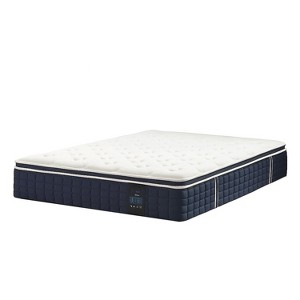 Itopfox Queen Hybrid Mattress with Pocket Springs for Cooler Sleep & Minimal Motion Transfer, Medium Firm Support for Back Sleepers, 100-Night Trial - 1 of 4