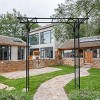Metal Garden Arch Trellis for Plants,Powder-Coated Iron Arbor for Climbing Plants,Decorative Outdoor Wedding Party Event Archway-Coolbibila - 2 of 4