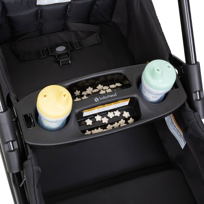 Black Double Tandem Stand-on Stroller Wagon