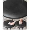 VASAGLE Bar Stools, Set of 2 PU Upholstered Breakfast Stools, 29.7-Inch Barstools with Back and Footrest - 4 of 4