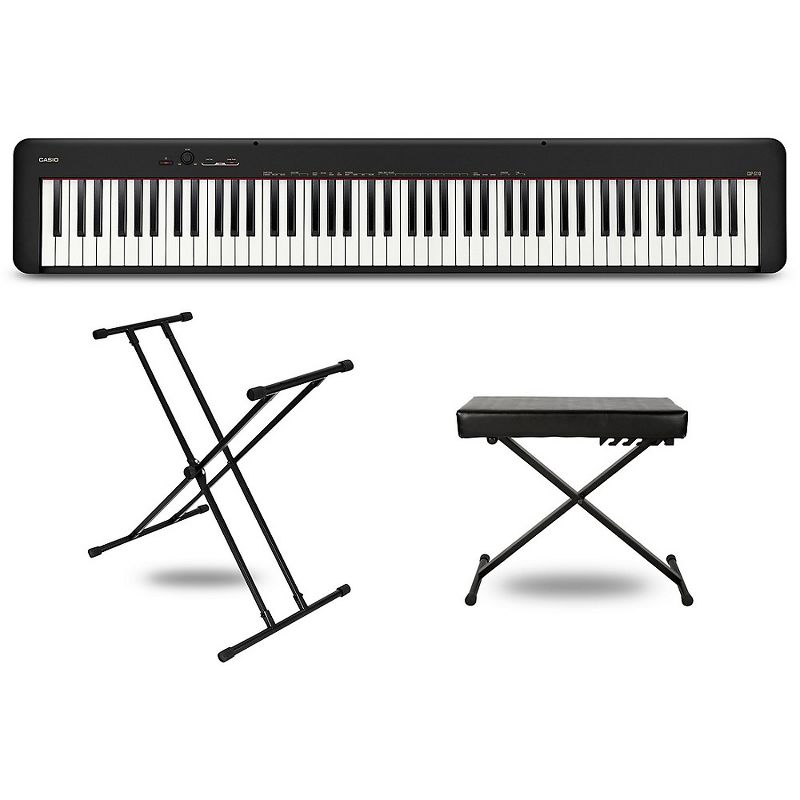 Casio CDP-S110 Digital Piano With X-Stand and Bench Black Essentials, 1 of 7