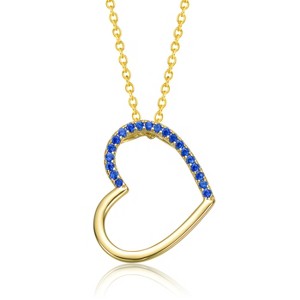 Guili 14K Gold Plated Necklace with a Sparkling Cubic Zirconia Heart Pendant for an Elegant, Timeless Touch of Luxury - 1 of 3