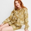 Women's Utility Bomber Jacket - Future Collective Khaki Floral - 3 of 3