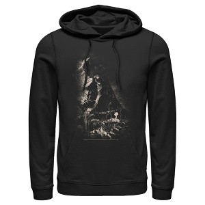 Men's Batman Grunge Hero in Shadow Pull Over Hoodie - 1 of 3
