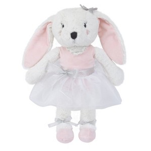 NoJo Plush Bunny - Ballerina Bows - White