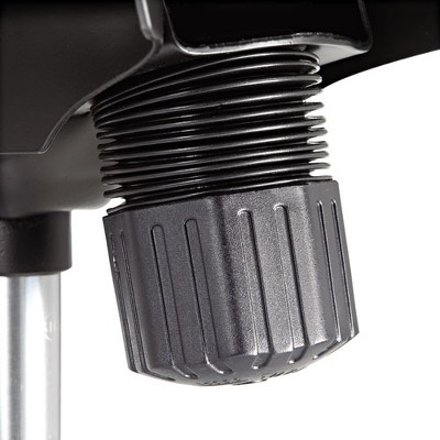 Slim Profile Black Leather Swivel Office Chair with Chrome Base