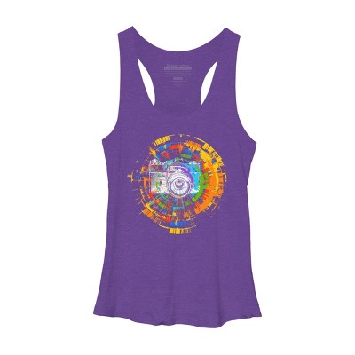 Women's Design By Humans Capture the Colors By clingcling Racerback Tank Top