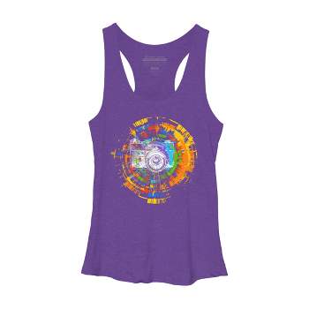 Women's Design By Humans Capture the Colors By clingcling Racerback Tank Top