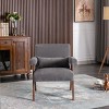 Accent Chairs On Sale Mid-Century Modern Reading Chair With Pillow Upholstered Lounge Arm Chair With Solid Wood Frame-Cuddlewood - 2 of 4