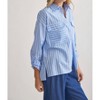 Women's Striped Button Up Top - entro - image 4 of 4