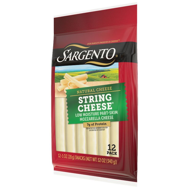 Sargento Natural Mozzarella String Cheese - 12ct, 5 of 9