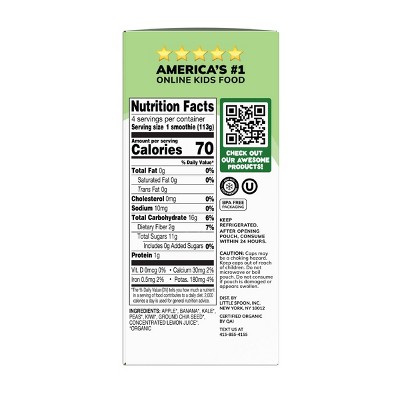 Little Spoon Green Dream Organic Kids' Smoothie - 16oz/4ct Refrigerated Pouches