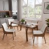 HOMES: Inside + Out 5pc Forest Wisp Mid-Century Modern Dining Room Set Walnut - image 2 of 4