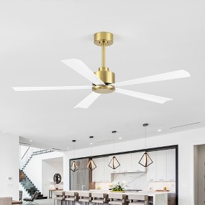 Airsurfer 52 inch 5 Blade Ceiling Fans with No Light and Remote Control - 1 of 4