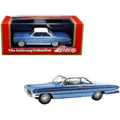 1961 Oldsmobile "Bubble Top" Light Blue Metallic with White Top Limited Edition to 235 pcs 1/43 Model Car by Goldvarg Collection