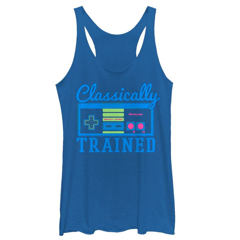 Women's Nintendo Classically Trained Controller Racerback Tank Top, 1 of 4
