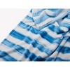 50"x60" Watercolor Striped Throw Blanket White/Blue - Mr. Kate: Modern Plush Polyester, Machine Washable - 2 of 4